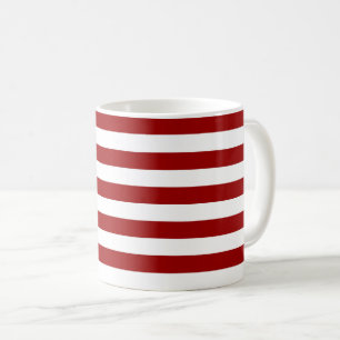 Mug Crimson rouge et blanc rayures