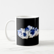 Cristal de Fluorite Naturel Transparent Bleu Profo