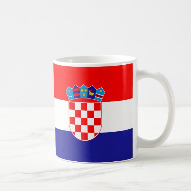 Mug Croatie Drapeau en céramique Musique (Droite)