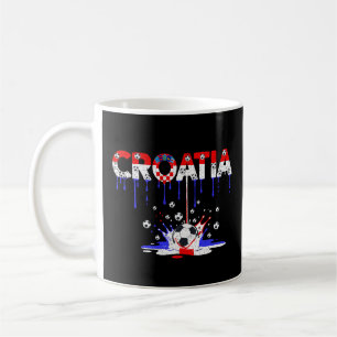 Mug Croatie Football Américain Drapeau Goutte à Goutte