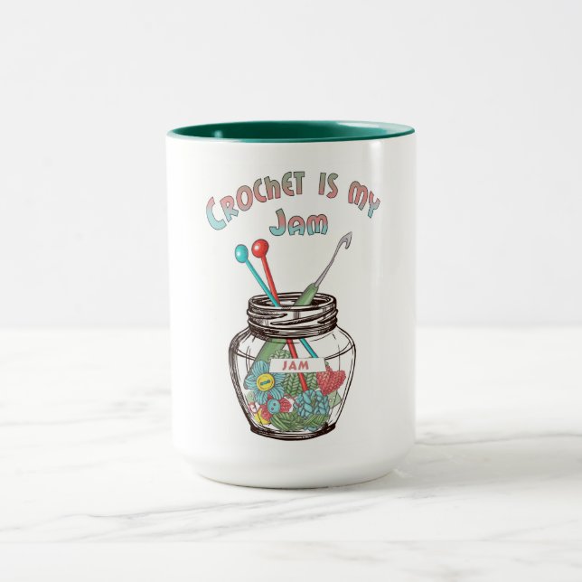Mug "Crochet, c'est ma confiture" (Centre)