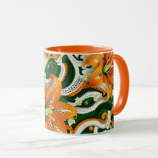 Mug Crochet Lily Tigre Orange