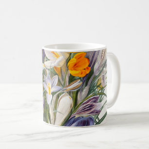 Mug Crocus Spring Flower Floral Art