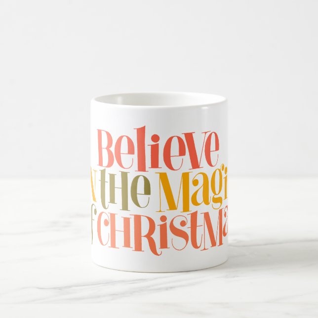Mug Croire à la magie de Noël - Style rétro (Centre)