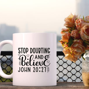 Mug Croire Bible Verse Écriture Personnalisée