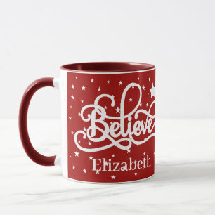 Mug Croire et étoiles personnalisées