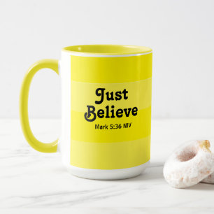 Mug Croire mignonne et brillante en Miracles Jaune