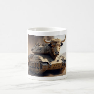 Mug Croisement entre un char et un bœuf Longhorn du Te