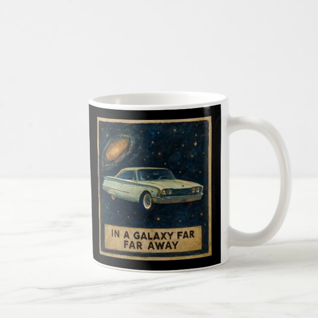 Mug Croiseur Rétro dans l'Espace Profond  (Droite)