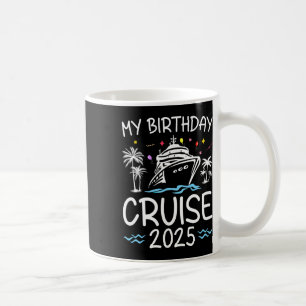 Mug Croisière d'anniversaire 2025 Vacances familiales 