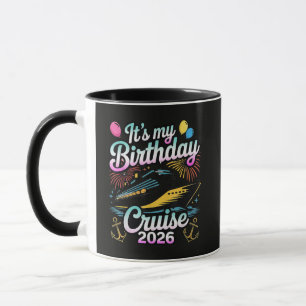 Mug Croisière d'anniversaire 2026 Croisière d'annivers