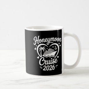 Mug Croisière de lune de miel 2026 Couples mariés Corr