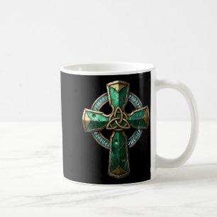 Mug Croix celtique antique runes patrimoine irlandais 