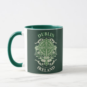 Mug Croix celtique irlandaise de Dublin