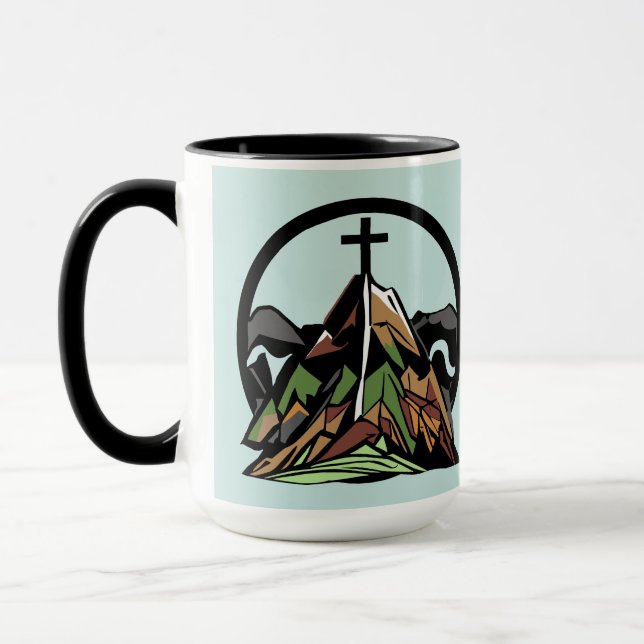 Mug Croix chrétienne vieille rude (Gauche)