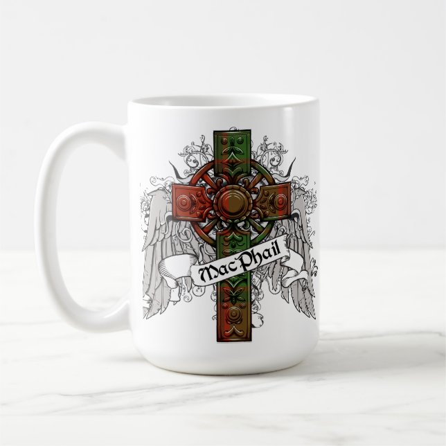 Mug Croix de tartan de MacPhail (Gauche)