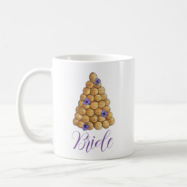 Mug Croquembouche Choux Pâtisserie Mariage Mariée de g (Gauche)