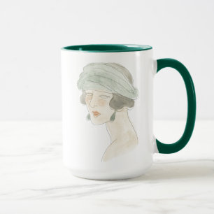 Mug Croquis de mode d'aileron - portrait