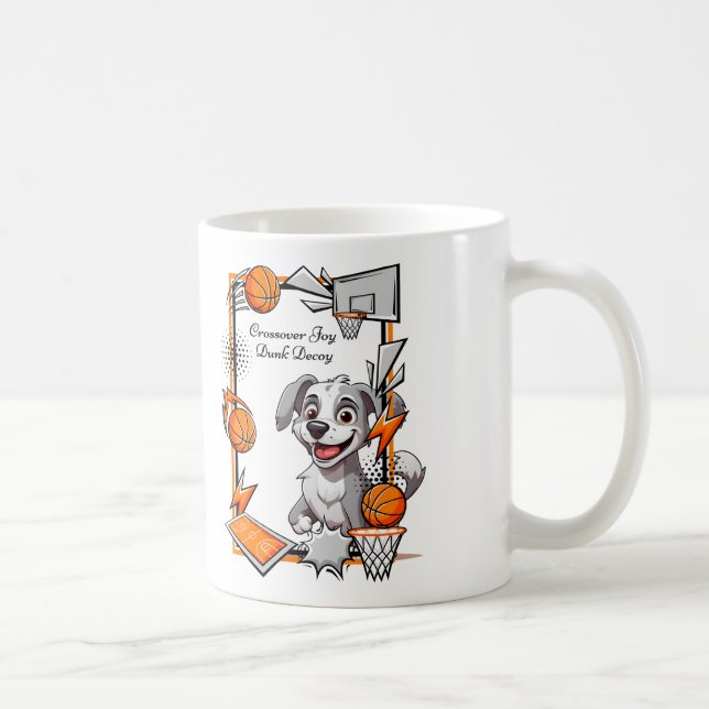 Mug Crossover Joy Dunk Decoy Basketball Chien (Droite)