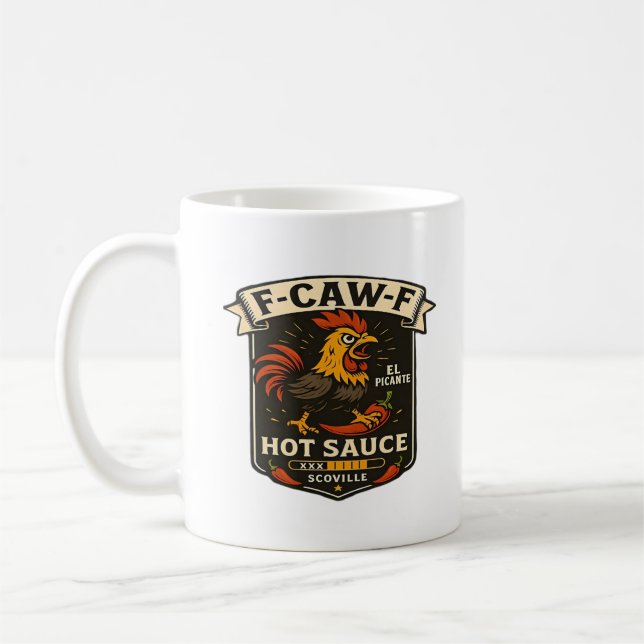 Mug Crow Humor Funny Gothic F-Caw-F (Gauche)