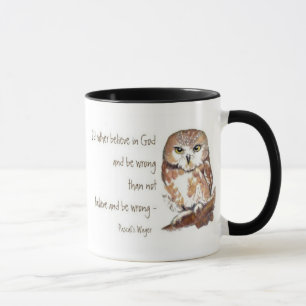 Mug Croyez en Dieu, Wager de Pascal, citation de