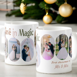 Mug Croyez en Magic 6 Roundé Lozenge Photo Newlyved