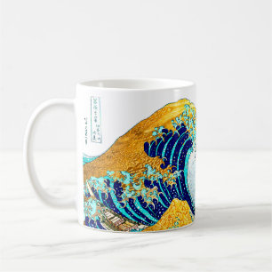 Mug Cru de PixDezines, grande vague, 葛飾北斎の神奈川沖浪 de