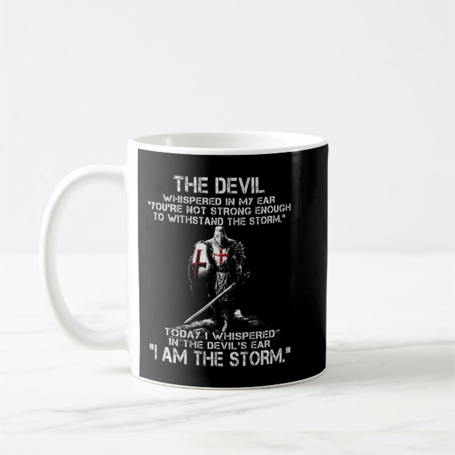 Mug Crusader Knight Templiers Guerriers De Dieu Je Sui (Gauche)