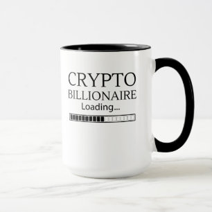 Mug Crypto billionaire loading funny online trading