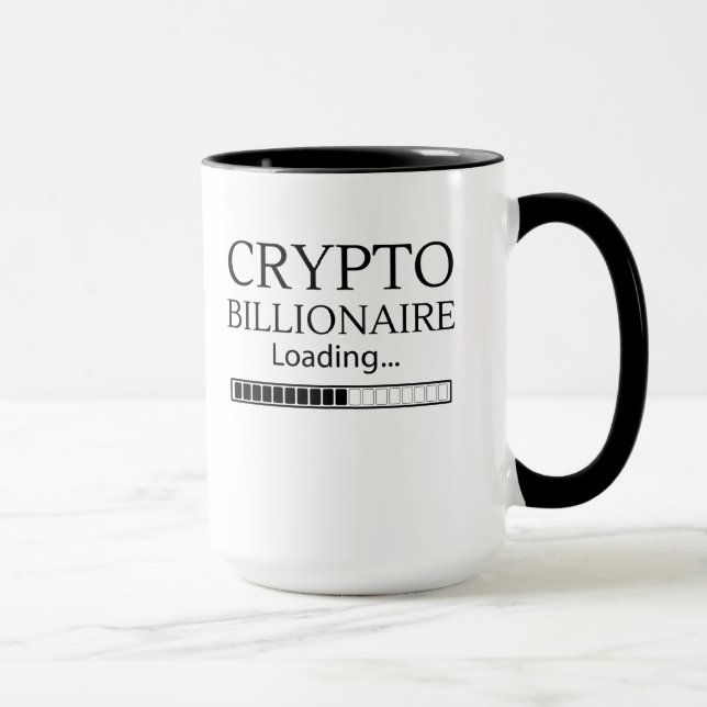 Mug Crypto billionaire loading funny online trading (Droite)