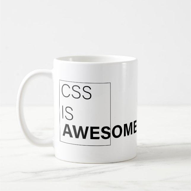 Mug css est génial, Cadeaux sarcastiques pour programm (Gauche)
