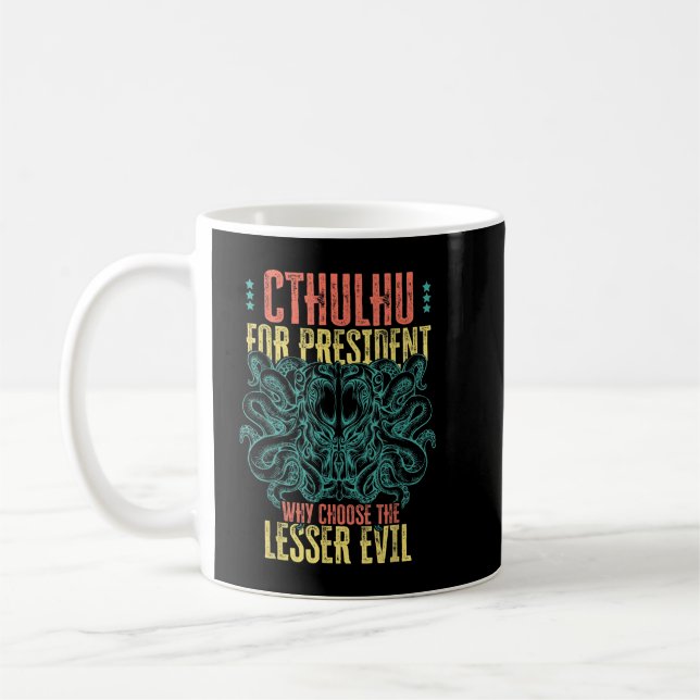 Mug Cthulhu Président Pourquoi Choisir Le Moins Mal S (Gauche)
