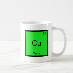 Mug Cu - Curie Funny Élément Symbole de chimie T-Shi