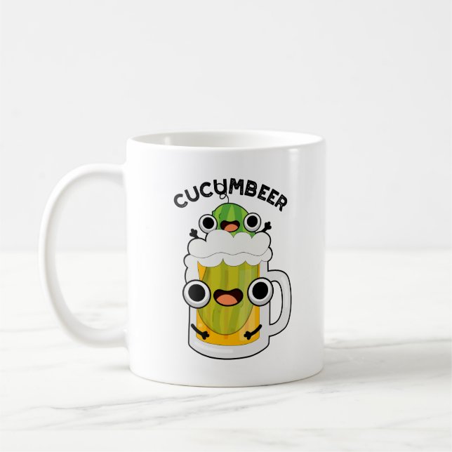 Mug Cucum-beer Funny Beer Pun (Gauche)