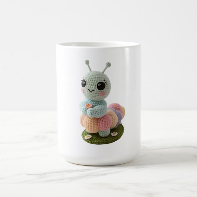 Mug Cuddly Caterpillar A Whimsical Crochet Friend T-Sh (Centre)