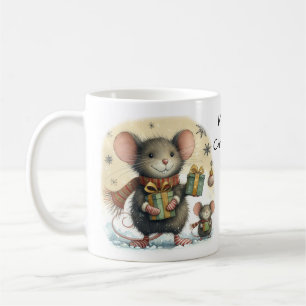 Mug Cuire à la souris avec des cadeaux enrobés