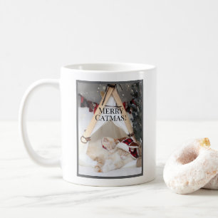 Mug Cuisine dormant Blanc Kitties Noël