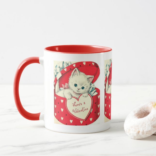 Mug Cuisine rétro vintage Valentine (Avec donut)