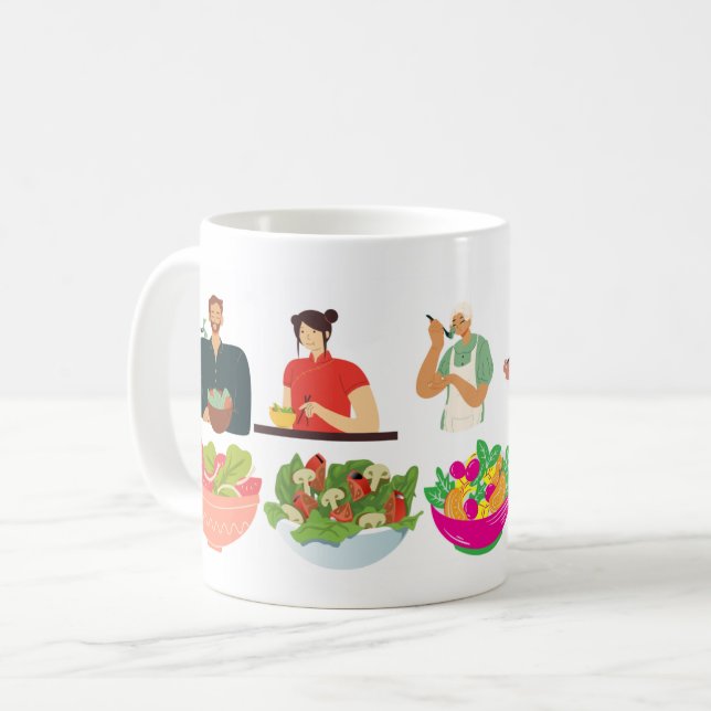 Mug Cuisine saine du chef Conception du spectacle (Devant gauche)