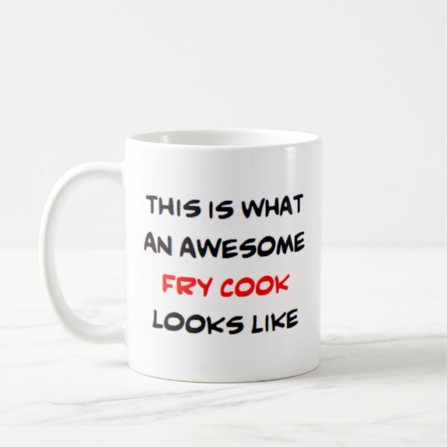Mug cuisinier de frire, génial (Gauche)
