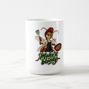 Mug Cuisinier Moustique Drôle avec Mohawk 'Faites-le S