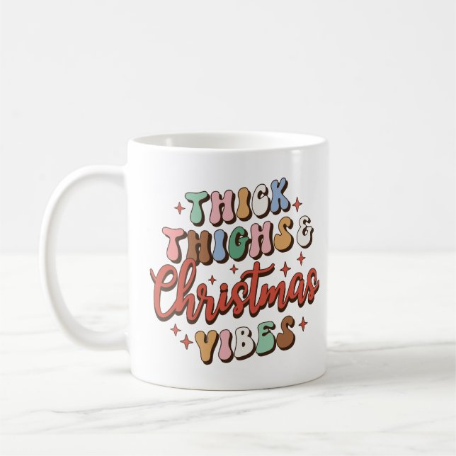 Mug Cuisse Épaisse Et Vibes De Noël (Gauche)