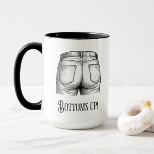 Mug Cul sec ! Cadeau drôle d'éléphant blanc Noël
