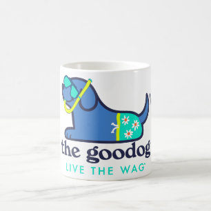 Mug Culotte Imprimée Silhouette de Chien Mignon et Mar