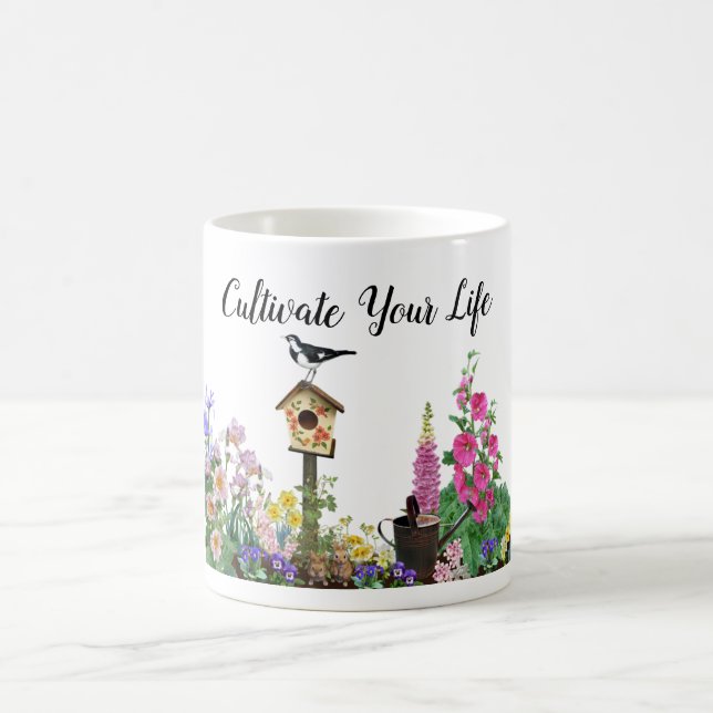 Mug Cultiver votre vie Lush Gardening Scène (Centre)