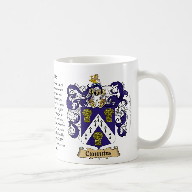 Mug Cummins, l'origine, la signification et la crête (Droite)