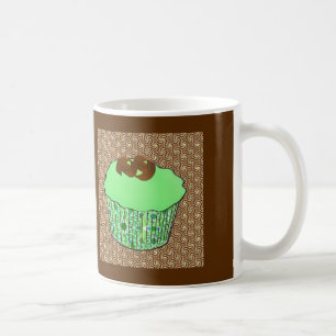Mug Cupcake au chocolat congelé à la menthe, Arrière -