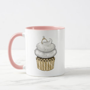 Mug Cupcake Fiançailles doux