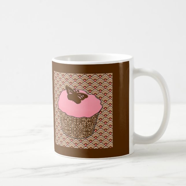 Mug Cupcake rose fraise (Droite)