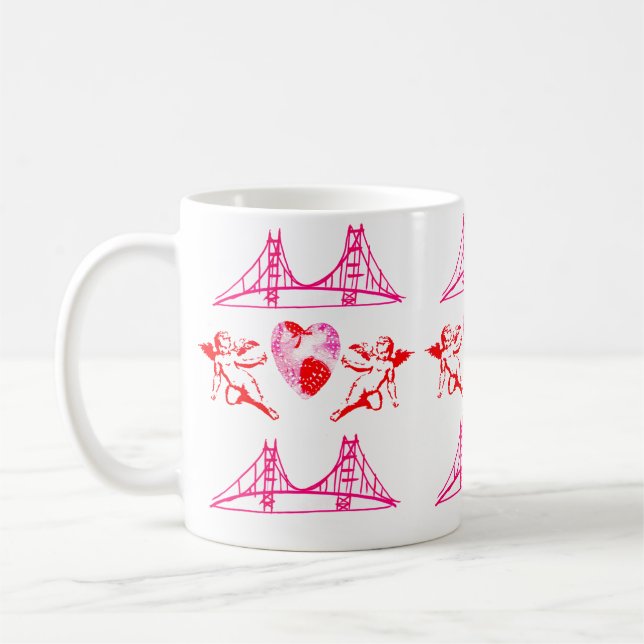 Mug Cupides roses de San Francisco (Gauche)